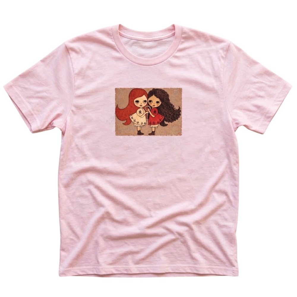 Pink Gildan Friendship Doll Cotton Tee #unisex #gildan #graphictee